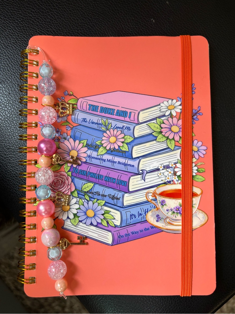 Book Fan girl vibes handcrafted notebook - Picture 3 of 3